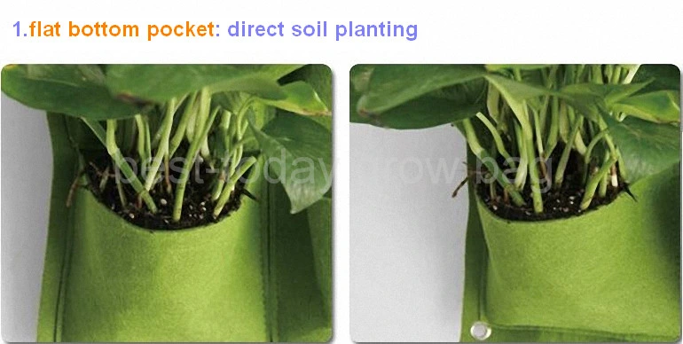 18 Pockets Flower Pots Planter on Wall Hanging Vertical Felt Gardening Planter